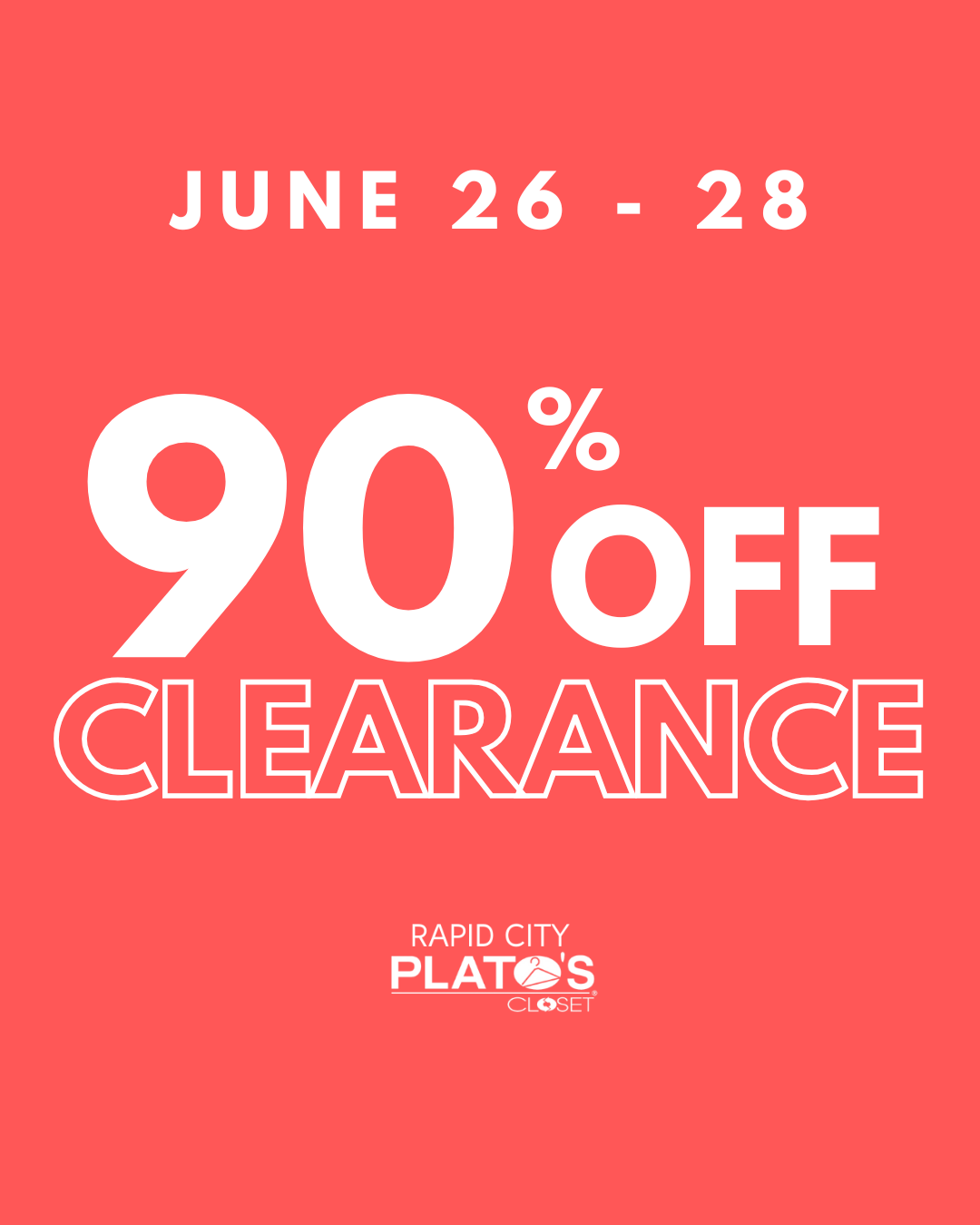 90% Off Clearance Dates